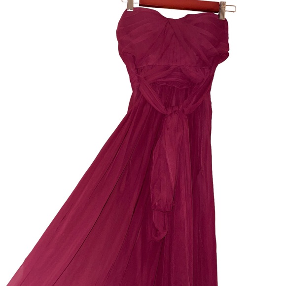 NWOT Birdy Grey Grace Convertible Dress in Chiffon Cabernet - Picture 5 of 14